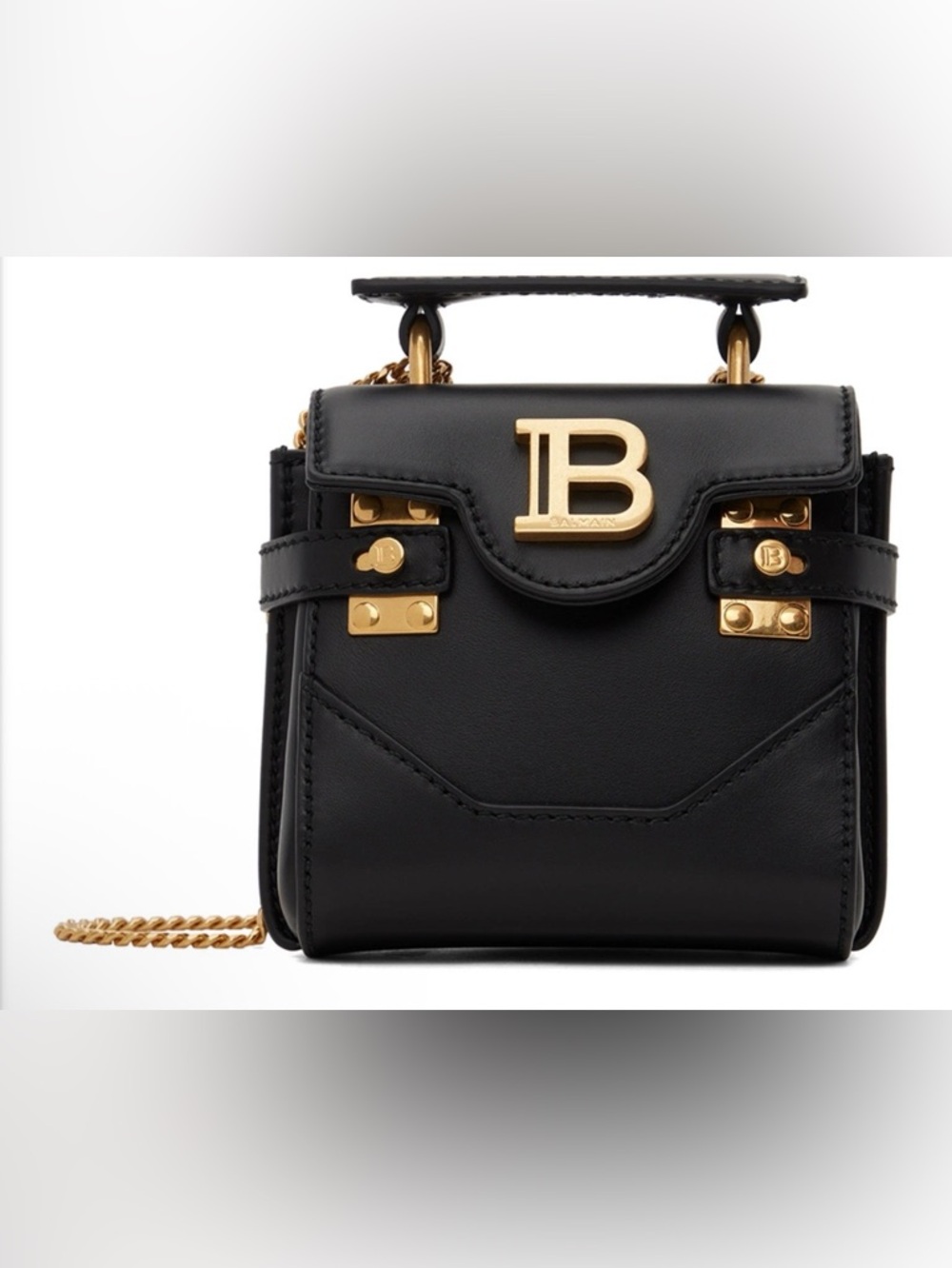 Balmain Black B-Buzz Mini Bag